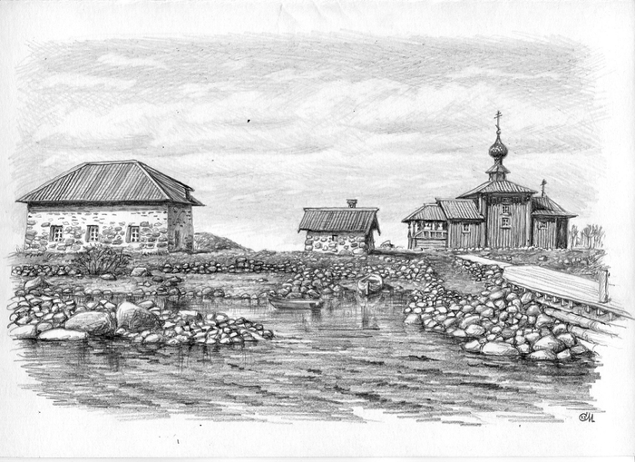 Соловки. Анзер. Церковь Андрея Первозванного.
