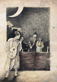 Иллюстрация к повести "Майская ночь, или Утопленница"