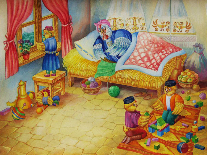 Народная сказка "Петух и Курица"