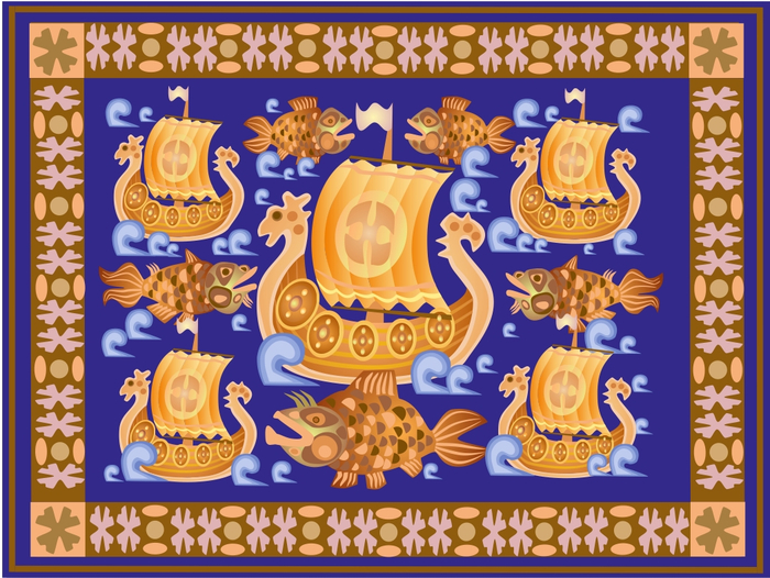 "Ладьи". векторная графика, 2016 г.