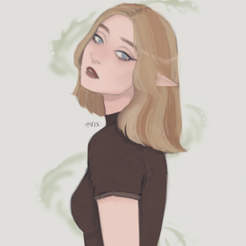 иллюстрация девушки-эльфийки