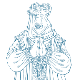 Медведь монах