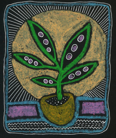 Цветок в горшке