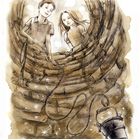 К сказке В.Лиходеда "Дом непослушных детей". Колодец с волшебной пустотой.