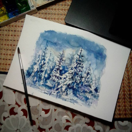 Снежный лес