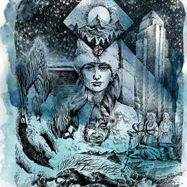 Иллюстрация для редкого произведения "Ял-Мал" Василия Логинова