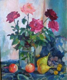 Розы и фрукты