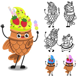 Персонаж для японского кафе