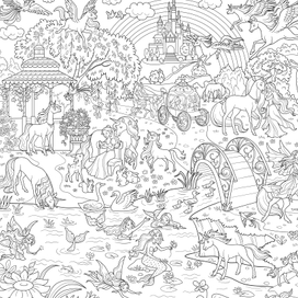 Мир единорогов и принцесс. для Росмэн