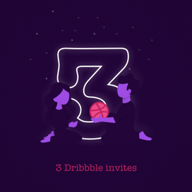 3 Dribbble invites