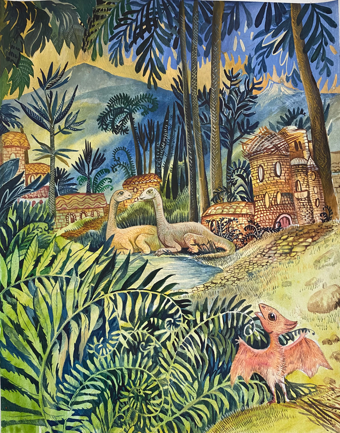 Динозаврики. Диплодоки и Птерадон 