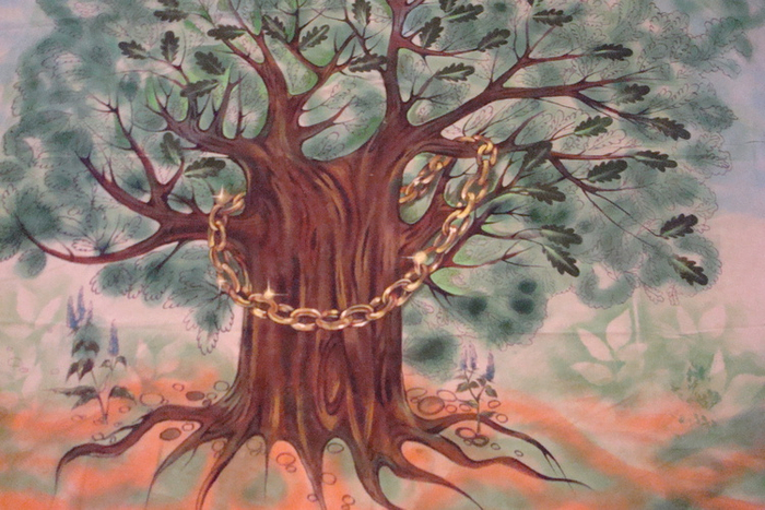 детский театр,задник для спектакля