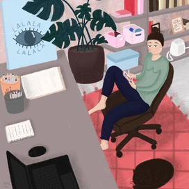 Открытка "Рисую"