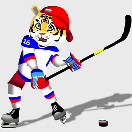 Работа на конкурс талисмана ЧМ по хоккею 2016