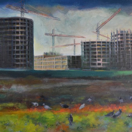 Позняки. Стройка.