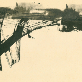 пейзаж с птицами