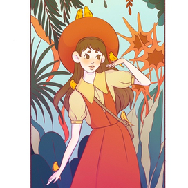 Девушка в джунглях 