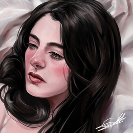 Цифровой портрет девушки