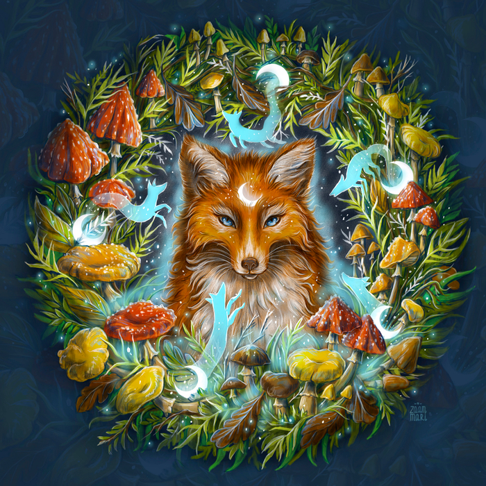 Древний лесной дух - лисица Скальда
