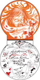 Титульный разворот (книга в виде карманных часов)