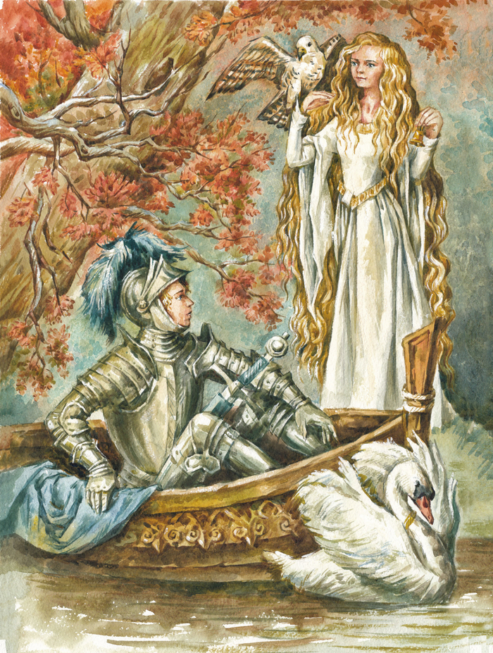 Лоэнгрин, рыцарь лебедя.