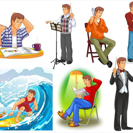 Персонаж папа, для музыкального детского журнала "Мифасолькины"