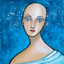 Девушка с яблоком