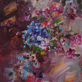 этюд с цветами