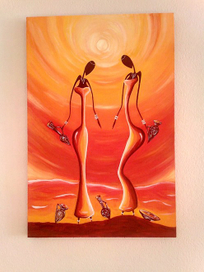 "Африка", холст, масло 60-40