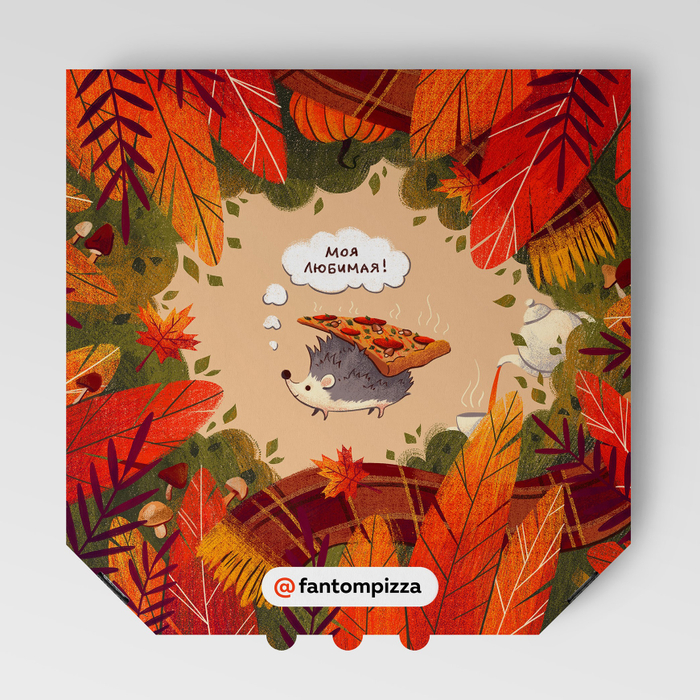 Иллюстрация для коробки пиццы