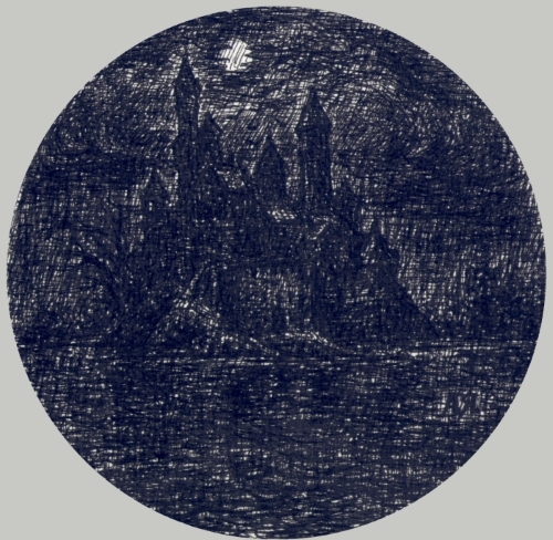 Замок. Ночь. Дождь