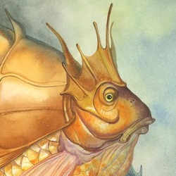 Рыбий царь для сказки Силены Андерс "Посланник Небесного Вивипаруса"