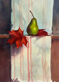 Натюрморт с кленовыми листьями