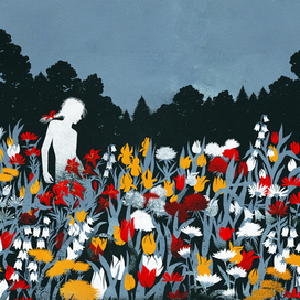 Иллюстрация - 24 к сказке Х.К. Андерсена "Снежная королева"