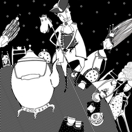 Конь на столе