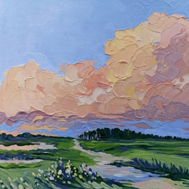 Персиковое облоко