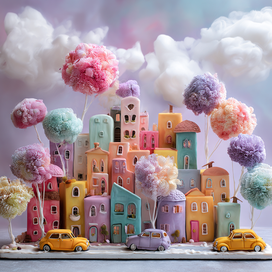 город из пластилина