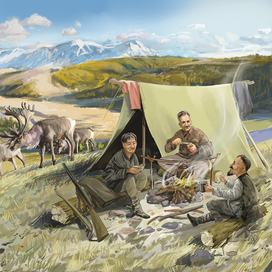 Иллюстрация. Тайга