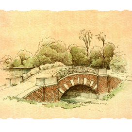 Мостик, зарисовка