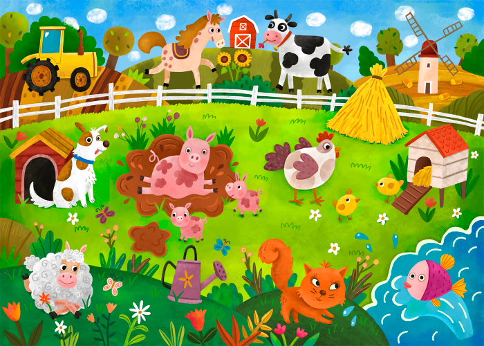 Продаётся иллюстрация 50x70 см, исходник со слоями. 