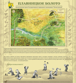 Входной стенд на экологическую тропу.