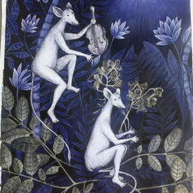 мышки и луна