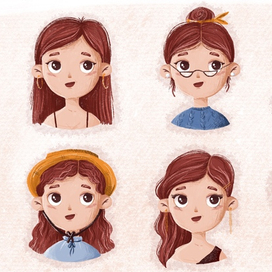 Шесть образов персонажа