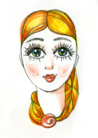 Девушка с косой