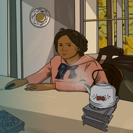 Девочка с картами