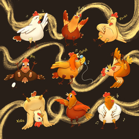 Веселые куры 