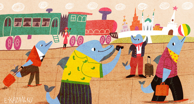 Дельфинарий приехал