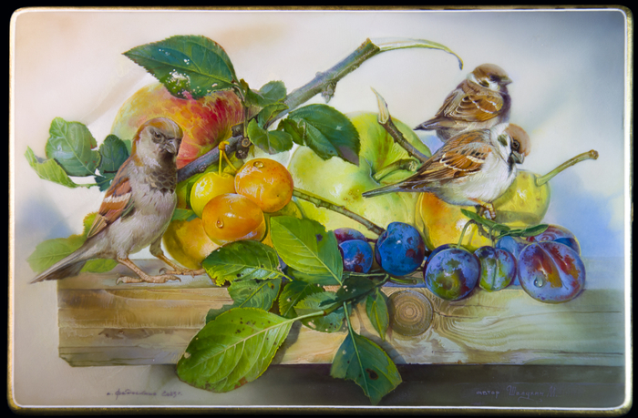 Натюрмортъ съ терновникомъ