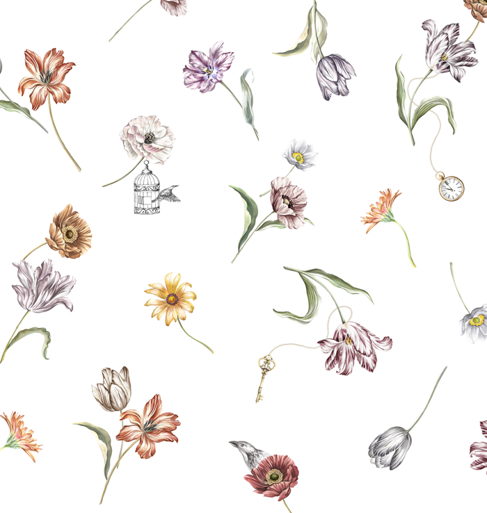 Паттерн классические цветы