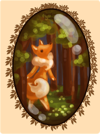 лисья брошь.